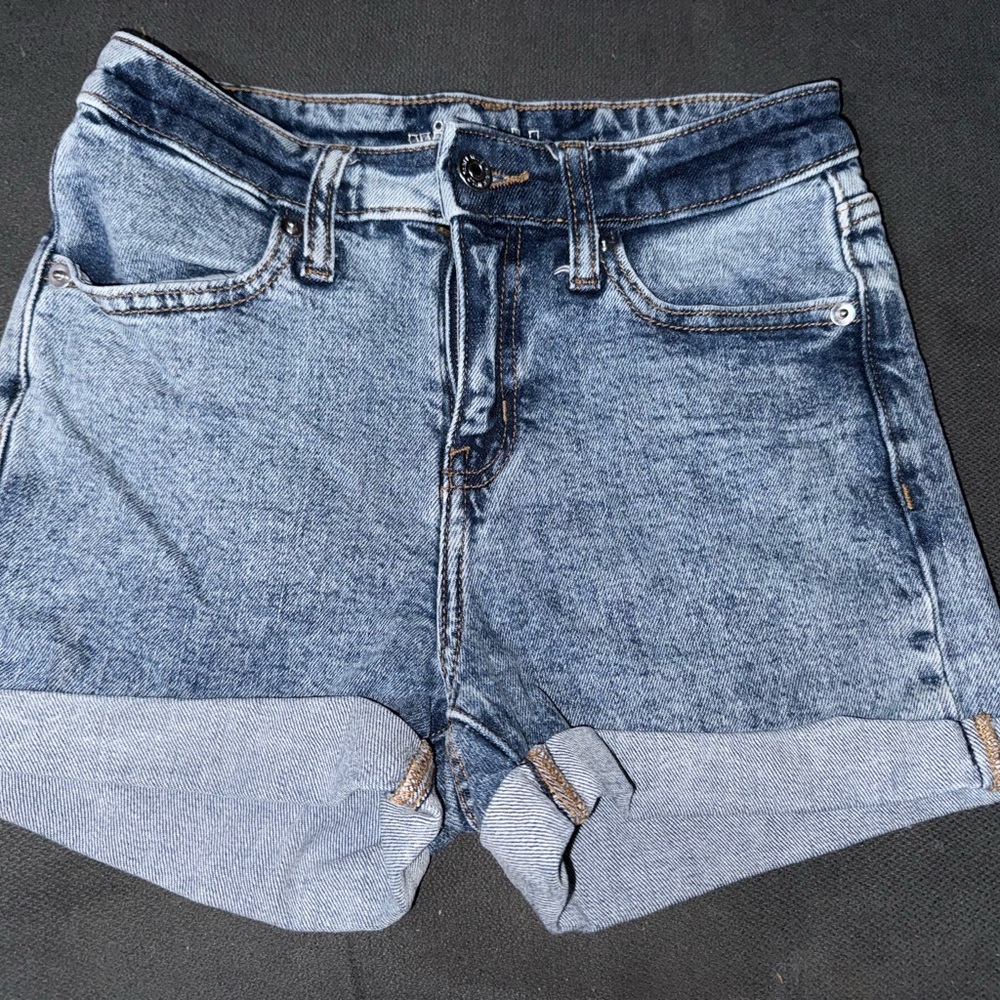 Wild Fable High Waist Denim Shorts - Blue